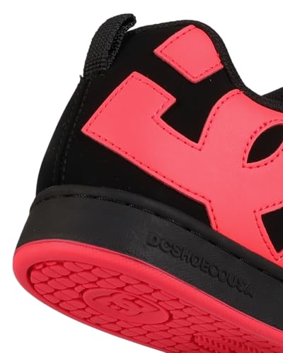 DC Womens Court Graffik Skate Shoes Black Hot Pink Size 7