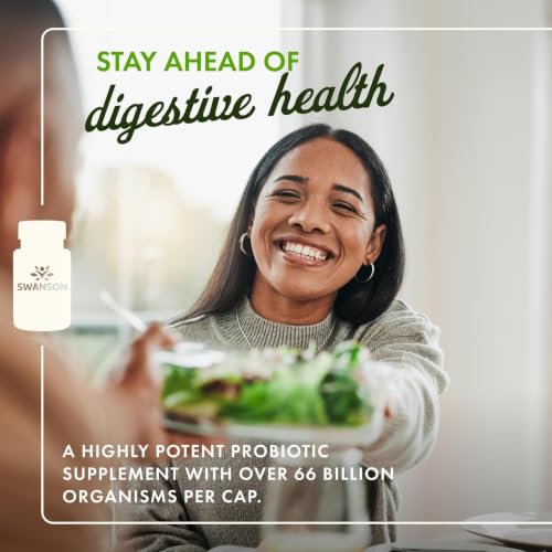 Probiotic 66 Billion CFU with Prebiotics - 30 Veggie Caps - Supports Digestive Health
