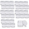 30 Pack 2oz Clear Glass Jars with Lids - BPA-Free Food & Cosmetic Storage