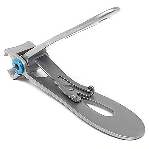 KOHM Silver Curved Heavy Duty Nail Clippers for Thick Nails - Manicure Tool