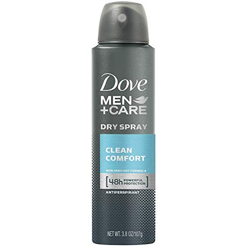 Dove Men+Care Dry Spray Antiperspirant Deodorant, Clean Comfort 3.8 oz Pack of 3