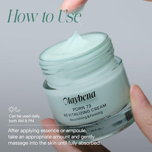 Revitalizing Face Moisturizer with 73% Plant PDRN - Korean Skin Care Cream