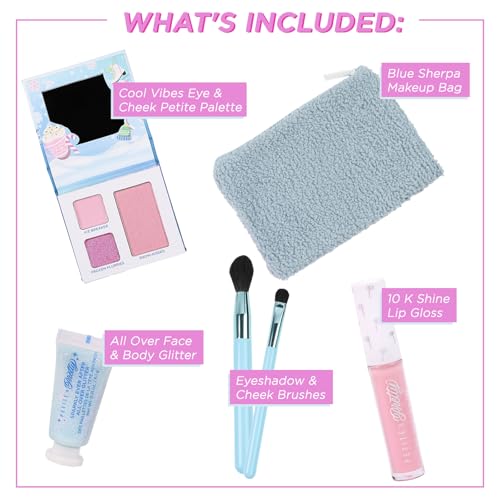 Kids & Teens Makeup Gift Set with Brushes, Glitter & Lip Gloss