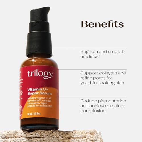 Trilogy Vitamin C + Super Serum for Skin Brightening & Radiance 1 fl oz