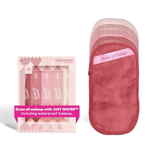 MakeUp Eraser Mini PRO 5-Piece Gift Set - Water-Activated Makeup Remover & Exfoliator