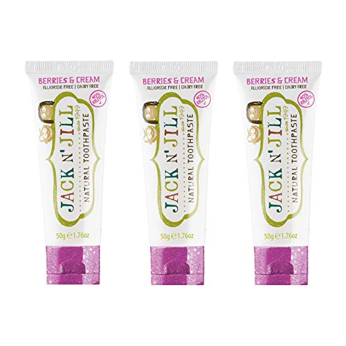 Jack N Jill Natural Berries N' Cream Kids Toothpaste 1.76 oz Pack of 3