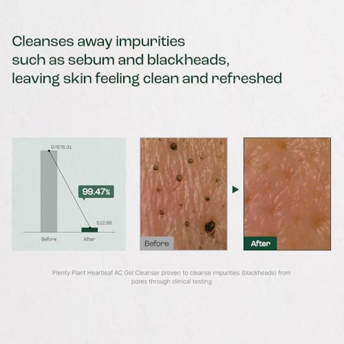 Gentle Heartleaf Facial Gel Cleanser - Low pH, Moisturizing Daily Face Wash 9.9 fl oz