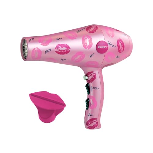 Titanium Hair Dryer with LED Lights & Removable Filter - 3 Speed & Temp Settings