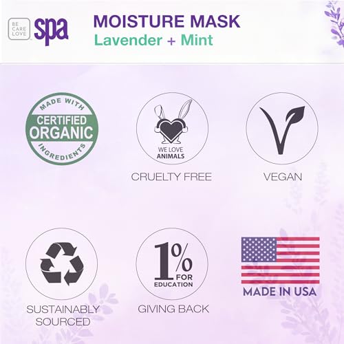 Lavender Mint Organic Hand, Foot & Body Mask Set - 16 oz - Spa & Skin Care