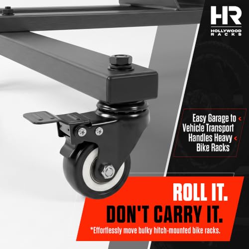 Bike Rack Storage Stand with Locking Wheels for 1-1/4" & 2" Hitch Racks