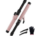 Ceramic Curling Iron 60s Fast Heat Hair Curler with LCD Display & Tangle-Free Design