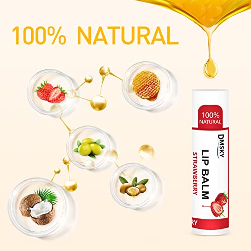 120 Pack Natural Lip Balm Set - 12 Flavors, Deep Hydration, Bulk Gift