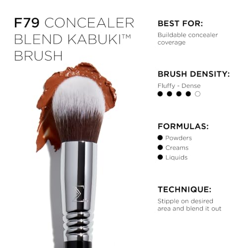 Sigma Beauty F79 Concealer Blend Kabuki Brush - Precise Face Makeup Tool