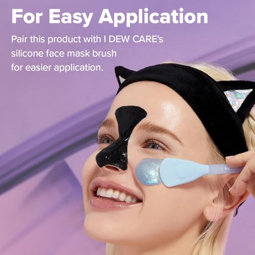 I DEW CARE Space Kitten Peel-Off Mask Set with Black Headband Gift