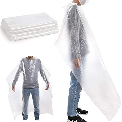 Hedume 120pcs Disposable Hair Cutting Capes 63 x 51 in Waterproof Barber Cape (63 x 51 in)