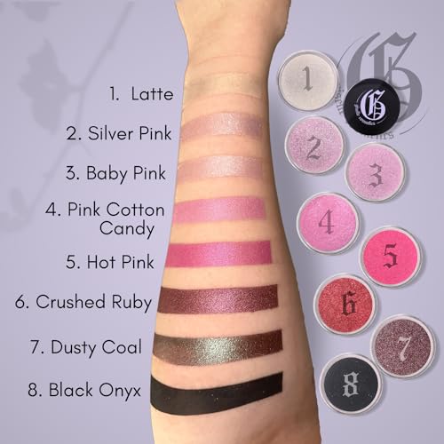 Matte Onyx: Formal Black Eyeshadow, Eye Makeup Palette - Includes Dark Grey, Grey, Shimmer, Glitter, Mineral & Loose Powder Eyeshadow
