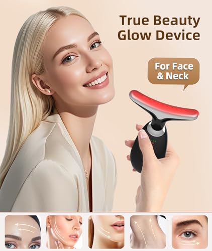 7-Color LED Face Light Therapy Massager for Firming & Lifting