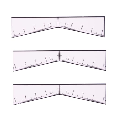 Eyebrow Ruler Sticker Eyebrow Easy Mapping Shaping Sticker Stencil Microblading Pmu Measure Tool Brow Shape Design Positioning Stickers(20Pcs/Bag)