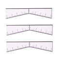 Eyebrow Ruler Sticker Eyebrow Easy Mapping Shaping Sticker Stencil Microblading Pmu Measure Tool Brow Shape Design Positioning Stickers(20Pcs/Bag)