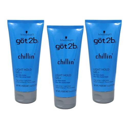 Got 2B Chillin Gel Light Hold 6 Ounce (Pack of 3)
