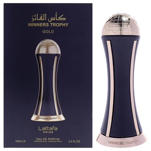 Unisex Eau de Parfum Spray - Winners Trophy Gold, Spicy Floral Fragrance 3.4oz