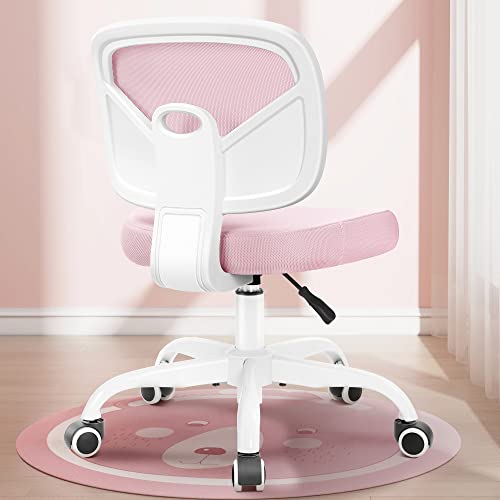 Primy Kids Desk Chair Pink PR777 Height Adjustable Swivel Mesh Student Chair for 4-12