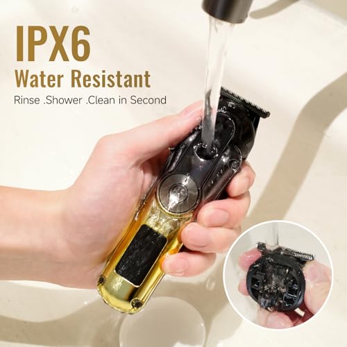BEAUTYCARE 5-in-1 Men Grooming Kit with Zero-Gapped T-Blade, Cordless & Waterproof