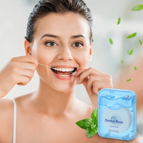 Honeydak Multicolor Mint Flavored Dental Floss Bulk 150 Pack, Strong & Smooth