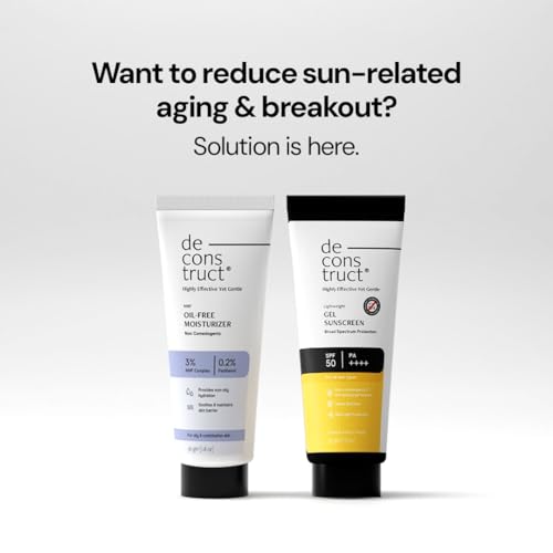 Oil-Free Sunscreen SPF 55+ & Moisturizer for Oily Skin Pack of 2
