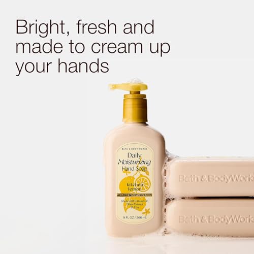 Bath & Body Works Kitchen Lemon Moisturizing Hand Soap 3-Pack, 9 Fl Oz Each