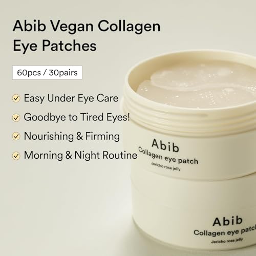 Abib Self Care Gifts for Women: Collagen Eye Patch Jericho Rose Jelly & Rice Probiotics Overnight Mask Barrier Jelly I Night Care Routine for Glass Skin