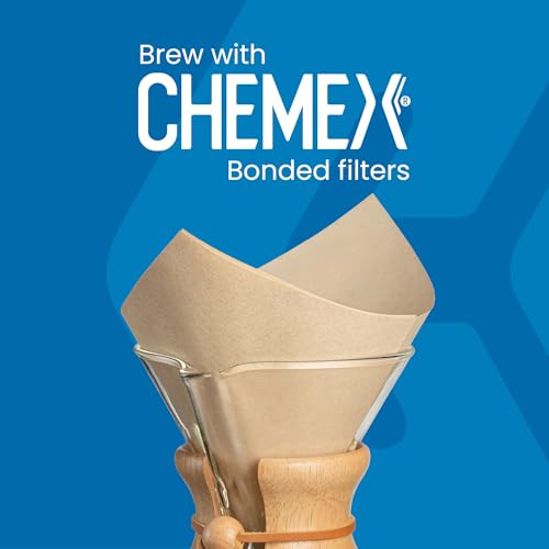 Chemex 6-Cup Classic Series Coffee Maker Bundle with 100 Square Filters