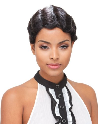 Human Hair Mommy Wig by Janet Collection - Short Curly Style, 30 Inch