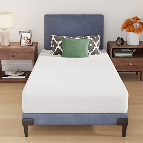 Twin 8-Inch Foam Mattress - CertiPUR-US Certified Breathable Supportive Bed with Removable Cover