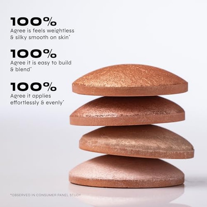 Milani Baked Highlighter - Long-Lasting Powder for Natural Radiant Glow- Buildable & Blendable Face Makeup with Lit-From-Within Finish- Vegan, Cruelty-Free & Talc-Free, Made in Italy, Dolce Perla