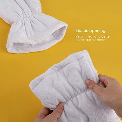Paraffin Heated SPA Mittens & Foot Liners - Large Size, Elastic Fit, Hot Wax Compatible