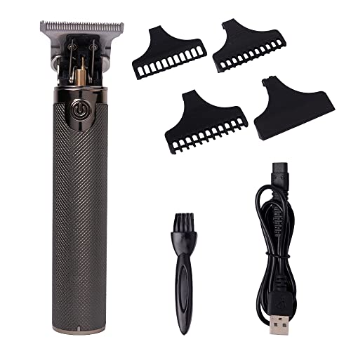 Cordless Hair Trimmer for Men - Precision Blade Grooming Kit with Gray Variation