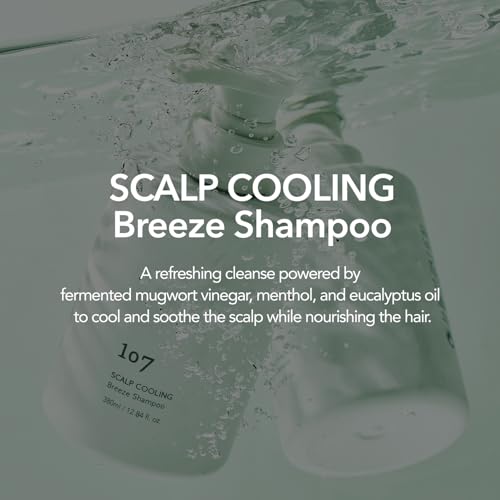 Scalp Cooling Shampoo with Fermented Mugwort & Menthol for Refreshing Hair Care