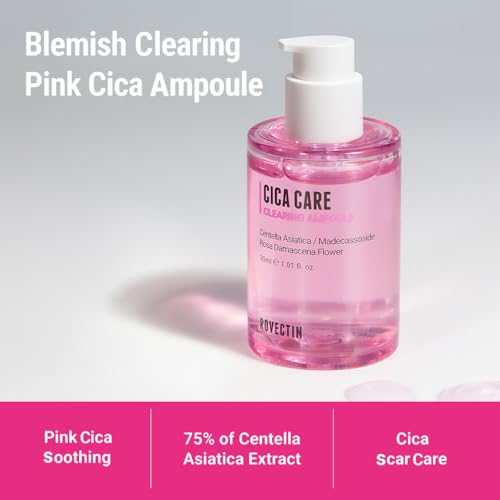 Cica Care Clearing Ampoule for Sensitive Skin Soothing & Blemish Relief - 1 Fl Oz