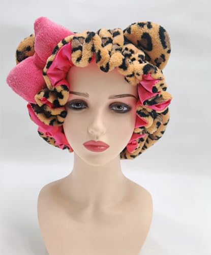 Luxury Satin Sleep Bonnet for Hair Protection - Adjustable Strap, Frizz Control, Pink Satin Lining