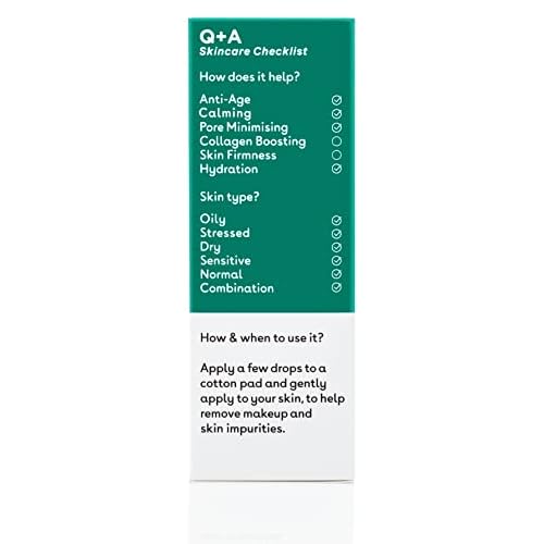 Q+A Niacinamide Daily Toner for Face (100ml), Pore Refining and Hydrating Face Toner with Hyaluronic Acid and Aloe Vera, Fragrance Free Skincare, Helps Calm Redness and Blemishes