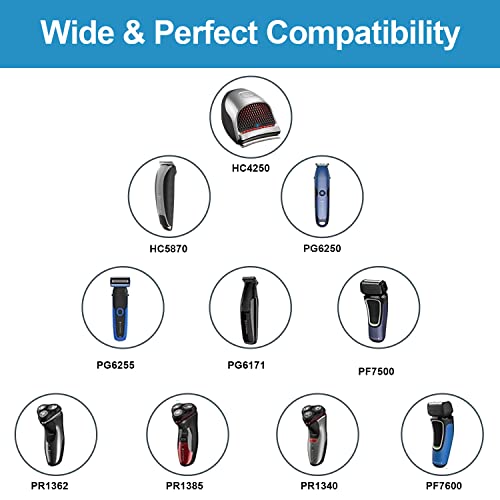 Charger Replacement for Remington Shaver HC4250 PG6171 PF7500 PF7600 PG6250 PA-0510N Beard Trimmer Charger Remington Hair Clipper Wall Power Supply Cord 5V Adapter