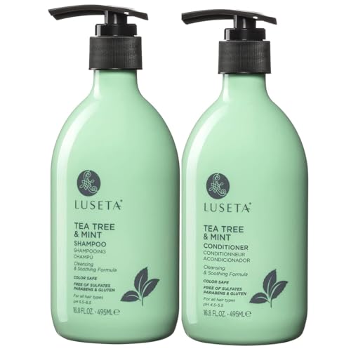 Tea Tree Mint Clarifying Shampoo & Conditioner Set - 16.8 Fl Oz Pack of 2