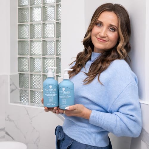 Hairitage Anti-Dandruff Shampoo - Moisturizes,Soothes Dry, Flaky Scalp - Reduce Scalp Irritation with Rosemary Oil - 13 fl oz + Balancing Conditioner - 26 Ounce