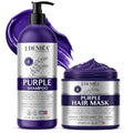Purple Hair Shampoo & Mask Set for Blonde & Silver Hair - Sulfate-Free