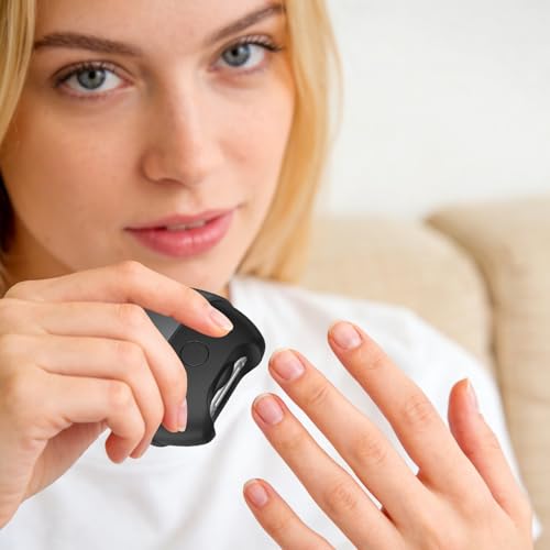 JODSONE Mini 6000RPM Nail Dust Collector with 30 Filters Low Noise 10-Speed Adjustment Rechargeable Portable Nail Salon Professional Use
