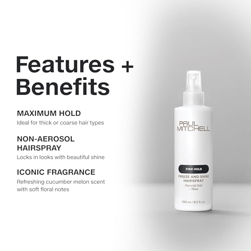 Paul Mitchell Freeze and Shine Super Hairspray Maximum Hold & Shine 8.5 Fl Oz