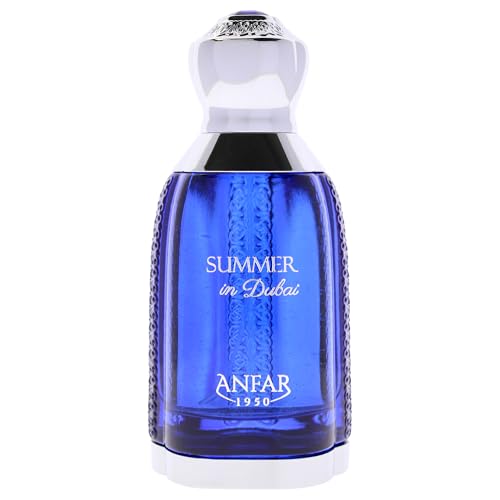 Anfar Dubai Summer Eau de Parfum Spray for Men - Long Lasting Oriental Vanilla Fragrance