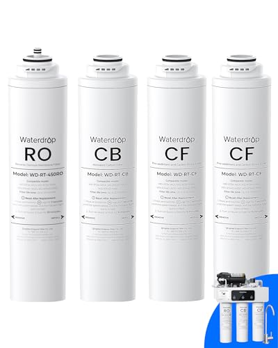 Waterdrop RT-2CFCBRO Replacement Water Filter for T3-C Tankless RO System