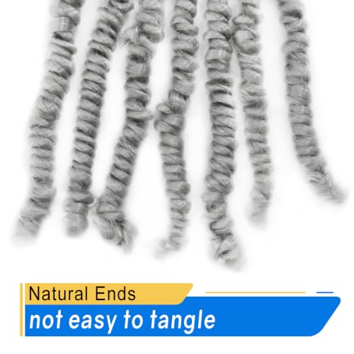 Grey Pre-Twisted Short Bob Crochet Hair for Black Women - 10 Inch, 7pcs